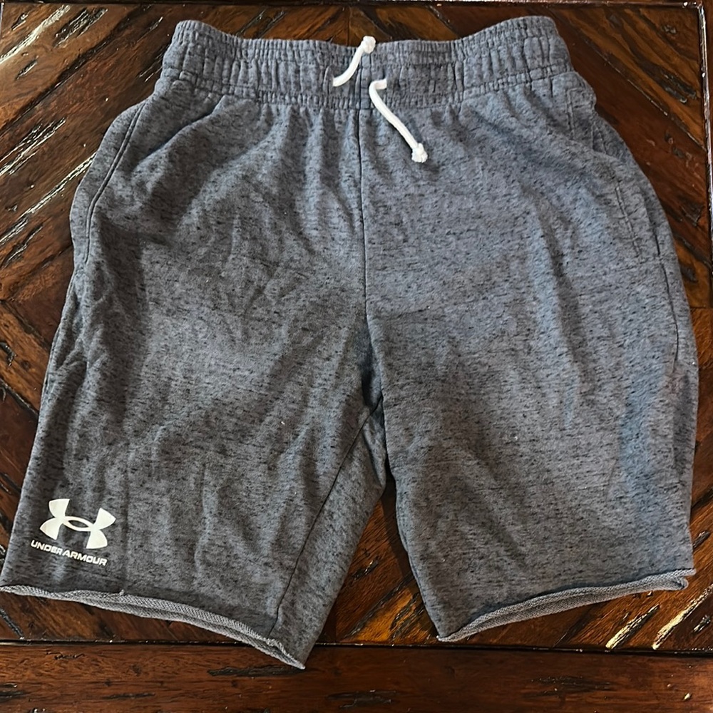 Under Armour Gray Athletic Shorts with Drawstring